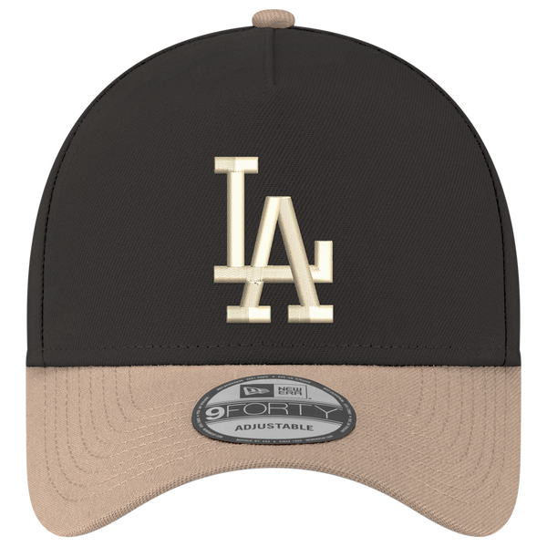 New Era MLB 9FORTY A-Frame - Adult - Black/Tan - Image 2