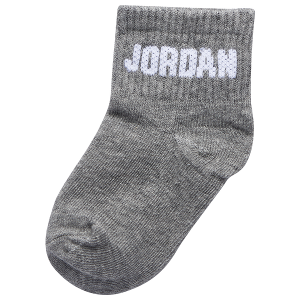 Jordan Everyday Essential 6 Pack Socks - Boys' Infant - Gym Red/Carbon Heather - Image 4