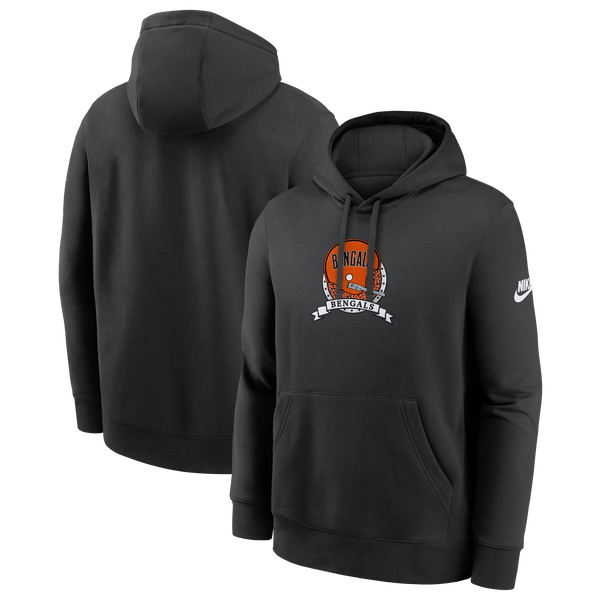 Nike Bengals Rewind Hoodie - Men's - Black