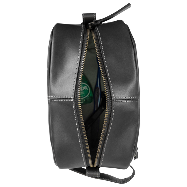 Timberland Rugged Wash Leather Black Travel Kit - Men's - Image 3