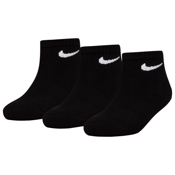 Nike Quarter Socks 6 Pack GSB - Boys' Grade School - Black/White - Image 2