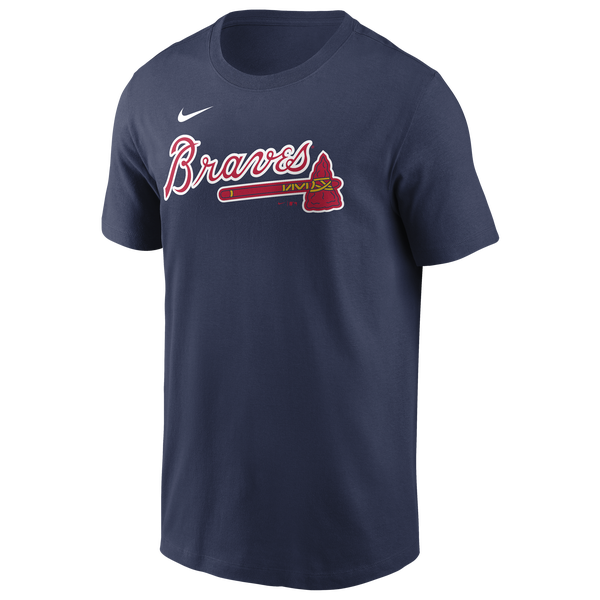 Nike MLB Atlanta Braves Name and Number Tshirt - Men's - Navy - Image 2