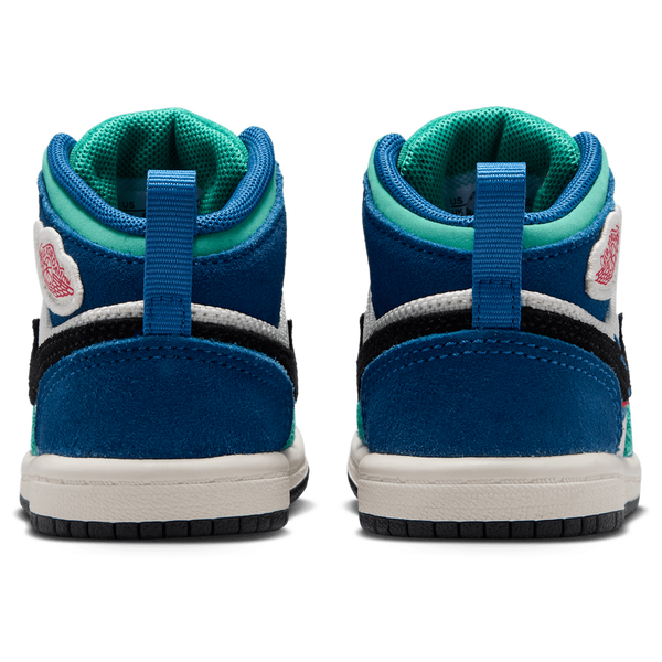 Jordan Jordan 1 Mid SE - Boys' Toddler - Chalk/University Red/True Blue - Image 3