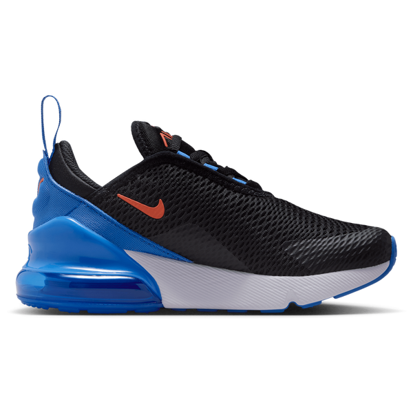 Nike Air Max 270 - Boys' Preschool - Black/Turf Orange/Blue Crystal