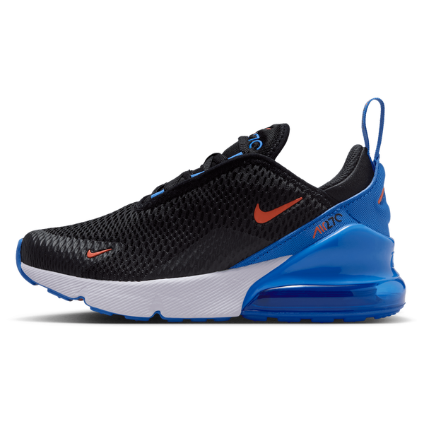 Nike Air Max 270 - Boys' Preschool - Black/Turf Orange/Blue Crystal - Image 2