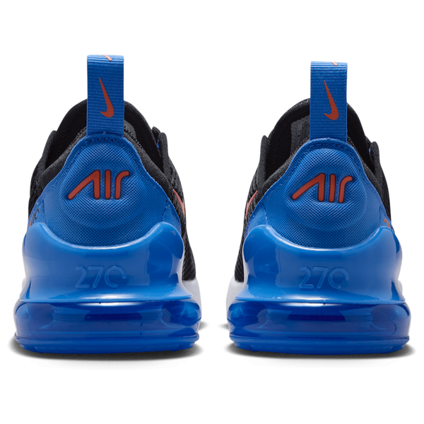 Nike Air Max 270 - Boys' Preschool - Black/Turf Orange/Blue Crystal - Image 3