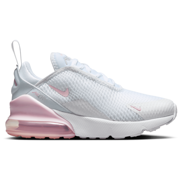 Nike Air Max 270 - Boys' Preschool - White/Pink Foam/Lt Smoke Grey