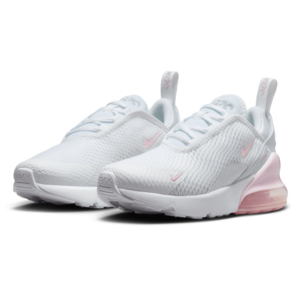 Nike Air Max 270 - Boys' Preschool - White/Pink Foam/Lt Smoke Grey - Image 6
