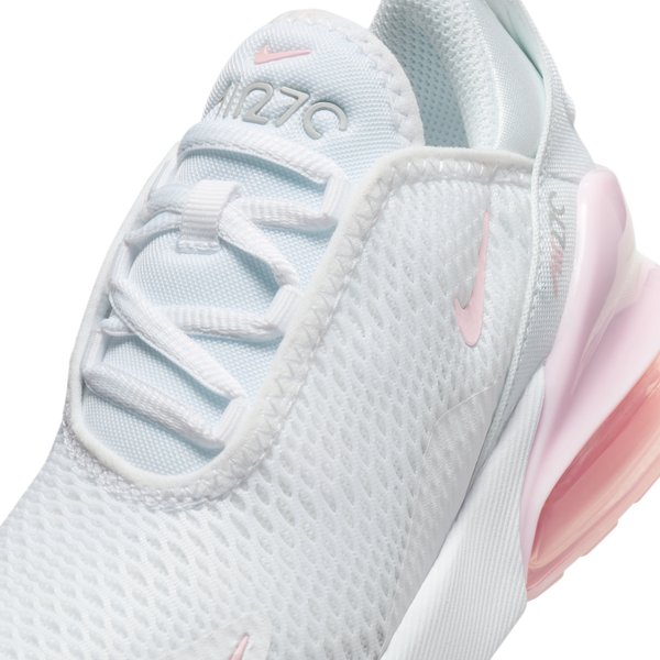 Nike Air Max 270 - Boys' Preschool - White/Pink Foam/Lt Smoke Grey - Image 7