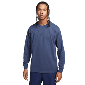 Nike Premium Essentials Long Sleeve SUST T-Shirt - Men's - Thunder Blue