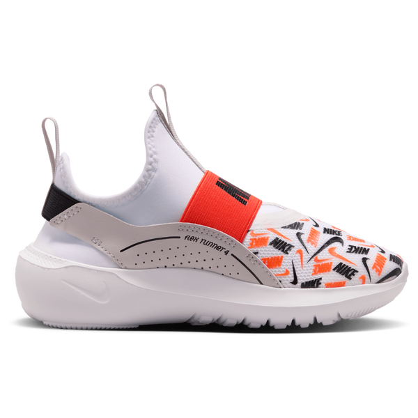 Nike Flex Runner 4 AOP - Boys' Preschool - Safety Orange/White/Black