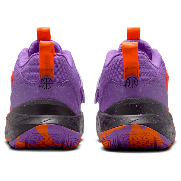 Nike Team Hustle D 12 SE - Boys' Grade School - Bright Violet/Black/Total Orange - Image 3