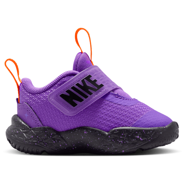 Nike Team Hustle D 12 SE - Boys' Toddler - Bright Violet/Total Orange/Black