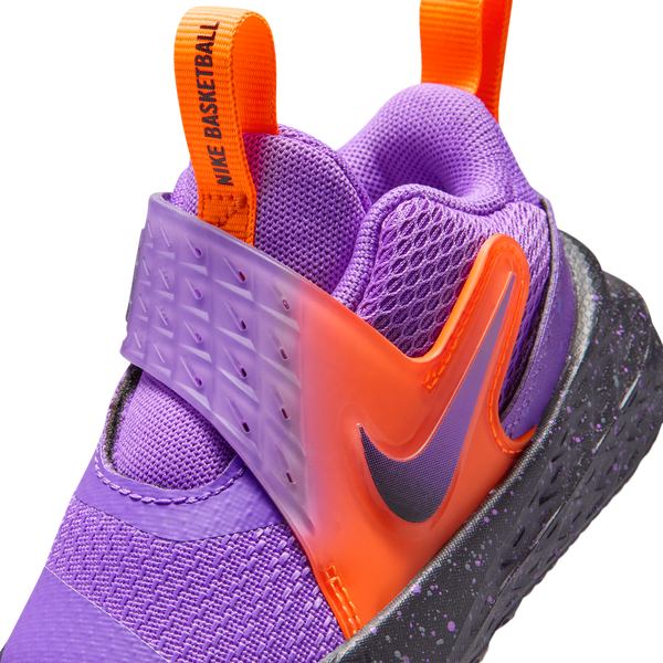 Nike Team Hustle D 12 SE - Boys' Toddler - Bright Violet/Total Orange/Black - Image 7
