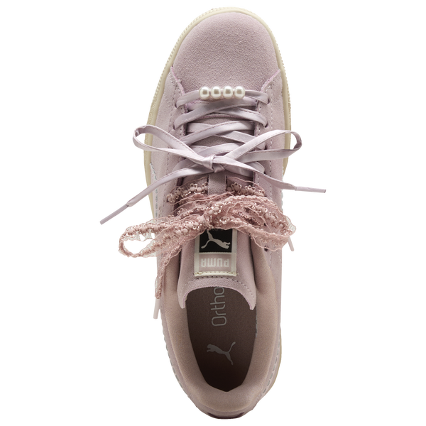 PUMA Suede Classic - Girls' Grade School - Pink/Pink - Image 4