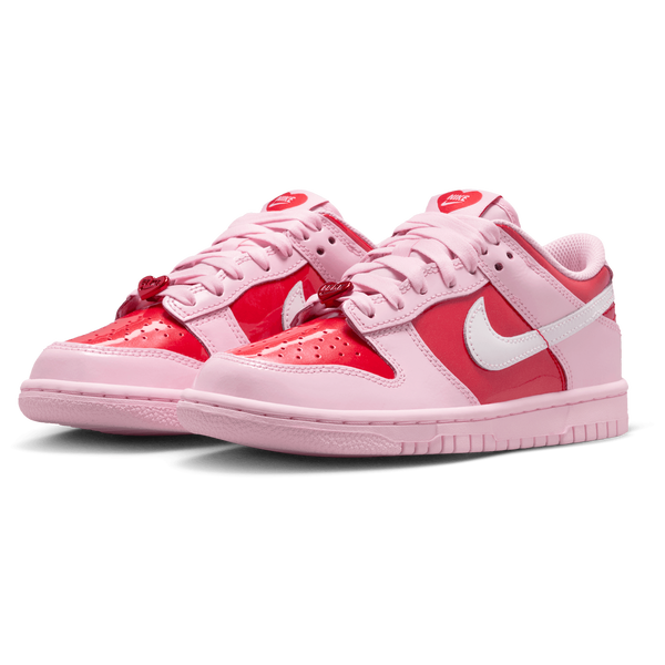 Nike Dunk Low Valentine's Day - Girls' Grade School - Red/Pink Foam/Summit White - Image 6
