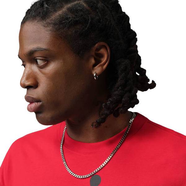 Jordan Stretch Oversized Short Sleeve Crew - Men's - Red - Image 3