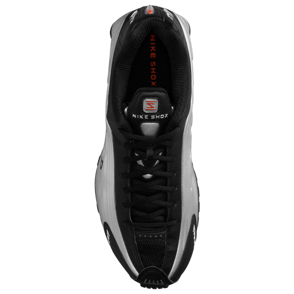 Nike Shox R4 - Men's - Metallic Silver/Metallic Silver/Picante Red - Image 3