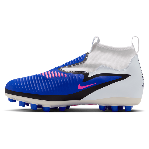 Nike Phantom 6 High Academy FG/MG - Boys' Grade School - Racer Blue/Pink Blast/White - Image 2
