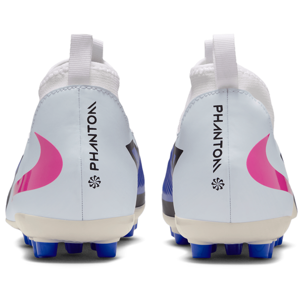 Nike Phantom 6 High Academy FG/MG - Boys' Grade School - Racer Blue/Pink Blast/White - Image 3