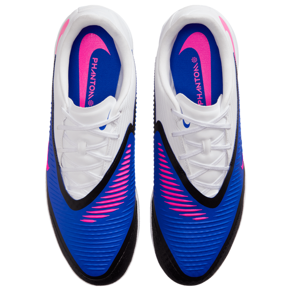 Nike Phantom 6 Low Acad IC - Men's - Racer Blue/Pink Blast/White - Image 4
