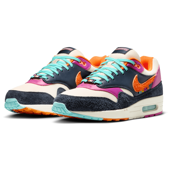 Nike Air Max 1 Padres - Men's - Navy/Tan/Orange - Image 6