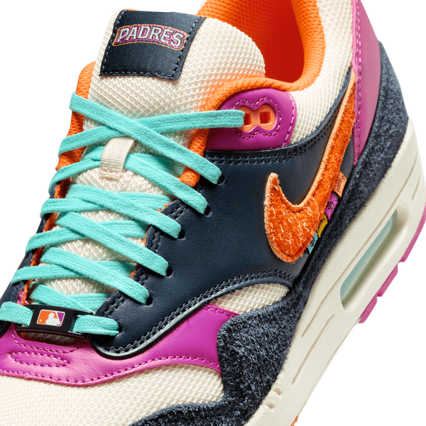 Nike Air Max 1 Padres - Men's - Navy/Tan/Orange - Image 7