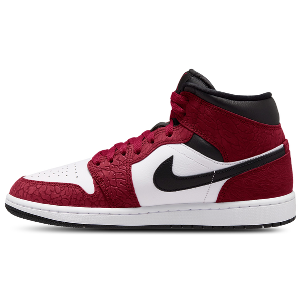 Jordan AJ1 Mid SE - Men's - Red/White/Black - Image 2