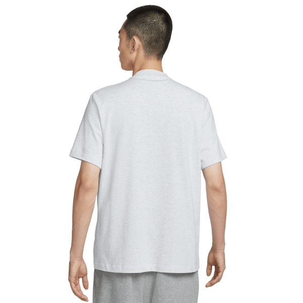 Nike Club SS Henley - Men's - Birch Heather/White/White - Image 2