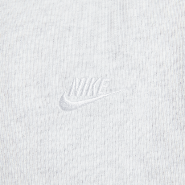 Nike Club SS Henley - Men's - Birch Heather/White/White - Image 4