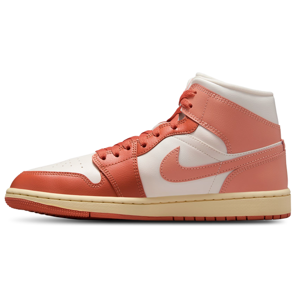 Jordan AJ 1 Mid - Women's - Sail/Pink - Image 2