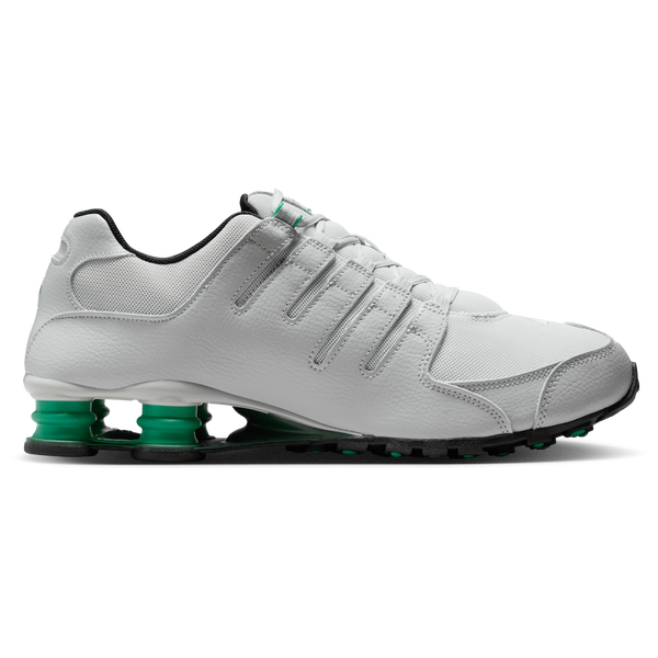 Nike Shox NZ - Men's - Grey Fog/Black/Stadium Green