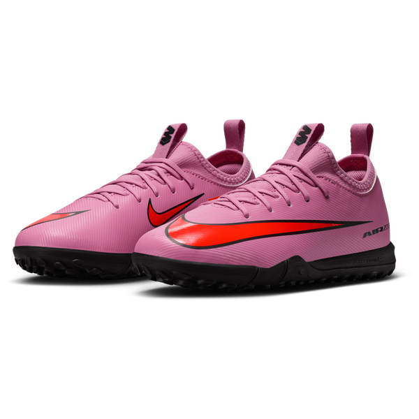 Nike JR Zoom Vapor 16 Academy TF - Boys' Grade School - Total Crimson/Magic Flamingo/Black - Image 6