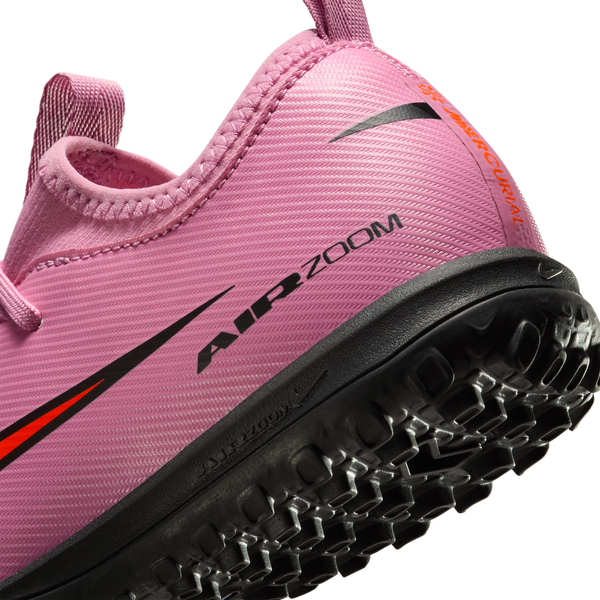 Nike JR Zoom Vapor 16 Academy TF - Boys' Grade School - Total Crimson/Magic Flamingo/Black - Image 8