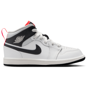 Jordan AJ 1 Mid - Boys' Preschool - Summit White/Black/Infrared