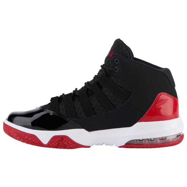 Jordan Max Aura - Men's - Black/Black/Gym Red - Image 2