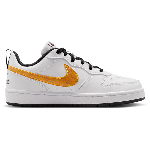 Nike Court Borough Low Win - Boys' Grade School - White/Current Blue/Picante Red