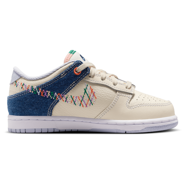 Nike Dunk Low - Boys' Preschool - Soft Pearl/Multicolor