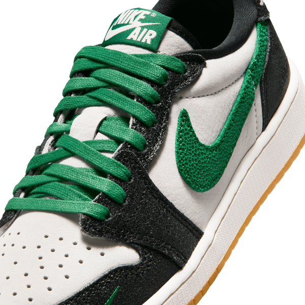 Jordan AJ 1 Retro Low OG - Boys' Grade School - Phantom/Green/Black - Image 7