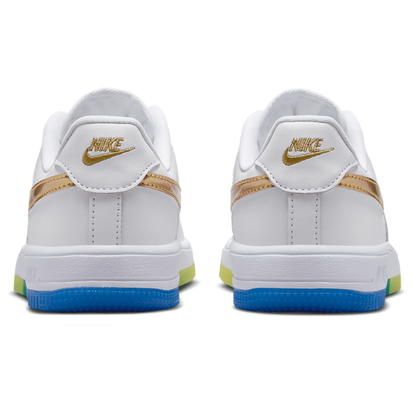 Nike Force 1 Low Wc Lace - Boys' Preschool - Soar/Metallic Gold/White - Image 3
