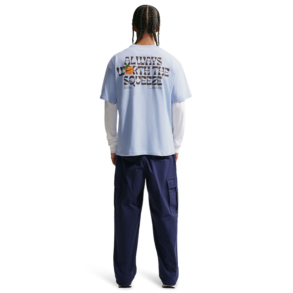 Nike NSW Orange T-Shirt - Men's - Hydrogen Blue - Image 4