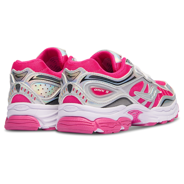 Saucony Omni 9 - Girls' Preschool - Silver/Pink - Image 3