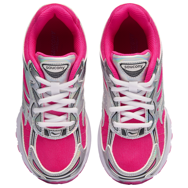 Saucony Omni 9 - Girls' Preschool - Silver/Pink - Image 4