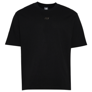 New Balance Oversized Center Chest Emblem Tonal T-Shirt - Men's - Black