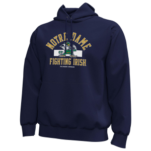 Under Armour Notre Dame State Logo Icon Pullover Hoodie - Men's - Navy