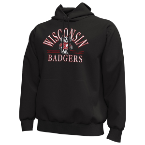 Under Armour Wisconsin State Logo Icon Pullover Hoodie - Men's - Black