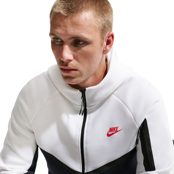 Nike Tech Fleece Full-Zip Windrunner Hoodie - Men's - Obsidian/White - Image 3