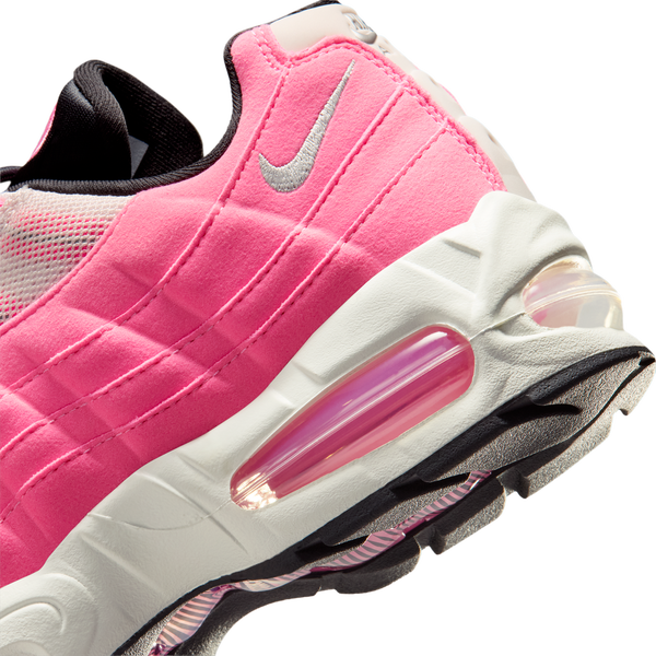 Nike Air Max 95 SE - Women's - Pink Glow/Mtlc Silver/Off Noir - Image 8