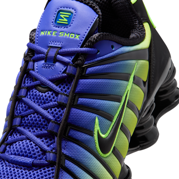Nike Shox TL - Men's - Black/Lapis/Volt Ice - Image 7