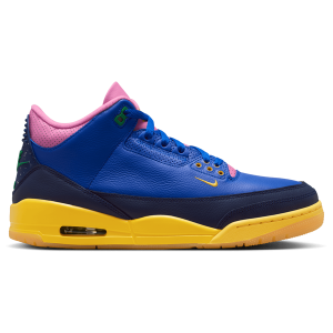Jordan AJ 3 Retro OG Brazil SP - Boys' Grade School - Racer Blue/Lucky Green/Playful Pink
